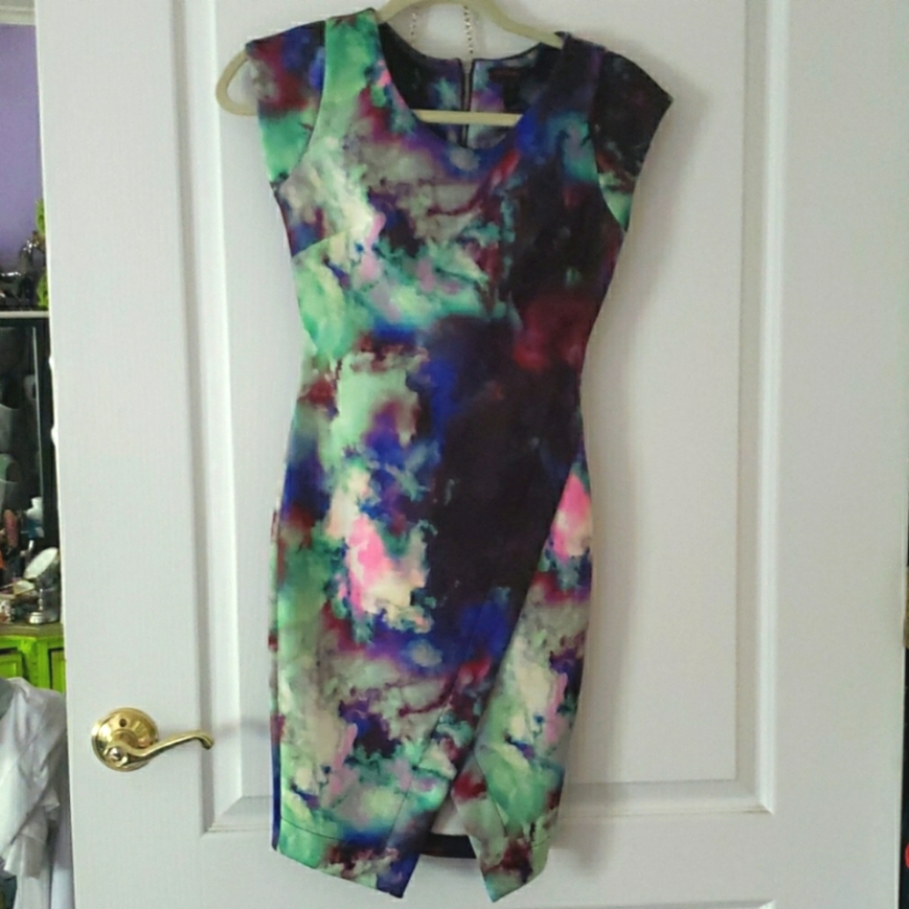 Material Girl Watercolor Dress